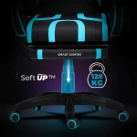 Fotel gamingowy obrotowy krzesło gracza podnóżek kubełkowy Specter Sofotel