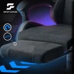 Fotel gamingowy obrotowy krzesło gracza podnóżek kubełkowy Lokar Sofotel