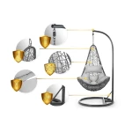 Fotel ogrodowy wiszący Cabana Sofotel szary