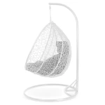 Fotel ogrodowy wiszący Hawana Duo biały + szare poduszki Sofotel