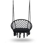 Fotel ogrodowy wiszący huśtawka BOHO czarny