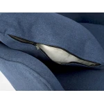 Fotel uszak z podnóżkiem Norse niebieski