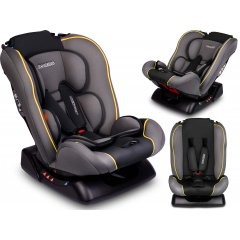 Fotelik samochodowy Lorenzo 0-25kg szary + żółty