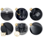 Fotelik samochodowy Nukido Aero Line czarny 0-36 kg ISOFIX