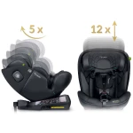 Fotelik samochodowy Nukido Aero Line czarny 0-36 kg ISOFIX
