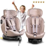 Fotelik samochodowy Nukido Aero Line beżowy 0-36 kg ISOFIX