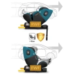 Fotelik samochodowy Nukido Prestige Line czarno-niebieski 0-36 kg ISOFIX