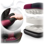 Fotelik samochodowy Nukido Prestige Line czarno-różowy 0-36 kg ISOFIX