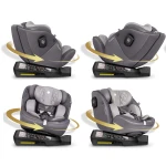 Fotelik samochodowy Nukido Prestige Line szary 0-36 kg ISOFIX