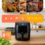 Frytkownica beztłuszczowa Air fryer frytownica 4l Berdsen 1500W BD-658 czarna