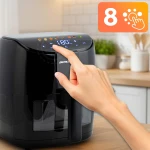 Frytkownica beztłuszczowa Air fryer frytownica 4l Berdsen 1500W BD-658 czarna