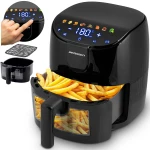 Frytkownica beztłuszczowa Air fryer frytownica 4l Berdsen 1500W BD-658 czarna