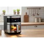 Frytkownica beztłuszczowa Air fryer duża frytownica 9,1l Berdsen 1700 W BD-656 srebrna