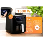 Frytkownica beztłuszczowa Air fryer frytownica 5l BD-652 czarno-srebrna