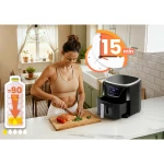 Frytkownica beztłuszczowa Air fryer frytownica 5l BD-652 czarno-srebrna