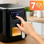 Frytkownica beztłuszczowa Air fryer frytownica 5l BD-652 czarno-srebrna