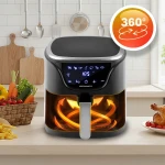 Frytkownica beztłuszczowa Air fryer frytownica 5l BD-652 czarno-srebrna