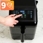 Frytkownica beztłuszczowa dwukomorowa pionowa 11.6 l Air fryer frytownica Berdsen 3000W BD-663