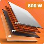 Grzejnik na podczerwień promiennik podczerwieni  600 W Berdsen BD-980