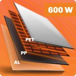 Grzejnik na podczerwień promiennik podczerwieni 600 W Berdsen BD-981 pilot WiFi aplikacja