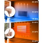 Grzejnik na podczerwień promiennik podczerwieni 600 W Berdsen BD-981 pilot WiFi aplikacja