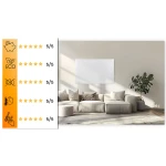 Grzejnik na podczerwień promiennik podczerwieni 800 W Berdsen BD-987 pilot WiFi aplikacja