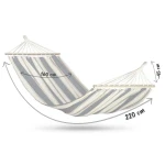 Hamak ogrodowy Bahama Double biało-niebieski Sofotel 