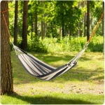 Hamak ogrodowy Malaga Double niebiesko-biały Sofotel 