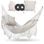 Hamak ogrodowy Toledo Double beżowy z poduszką Sofotel 