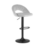 Hoker barowy z oparciem Meva szary