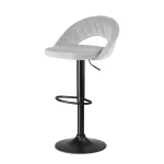 Hoker barowy z oparciem Meva szary