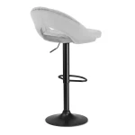 Hoker barowy z oparciem Meva szary