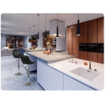 Hoker barowy z oparciem Nerra czarny