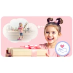 Hulajnoga trójkołowa dla dzieci balansowa świecąca w ciemności Ricokids Jelly - różowa