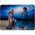 Hulajnoga trójkołowa dla dzieci balansowa LED Ricokids Leddi - czarno-różowa