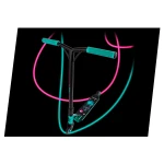 Hulajnoga wyczynowa SOKE XTR  turkusowo różowa