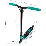 Hulajnoga wyczynowa SOKE XTR  turkusowo różowa