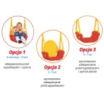 Huśtawka bezpieczna 3w1 z grzechotką 421