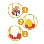 Huśtawka bezpieczna 3w1 z grzechotką 421