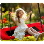 Huśtawka bocianie gniazdo prostokątna Neo-Sport Swingo 110 x 70 cm