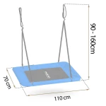 Huśtawka bocianie gniazdo prostokątna Neo-Sport Swingo 110 x 70 cm