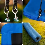 Huśtawka bocianie gniazdo prostokątna Neo-Sport Swingo 110 x 70 cm