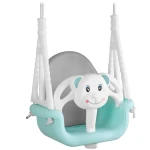 Huśtawka kubełkowa Miś 3w1 Ricokids turkusowa 