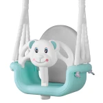 Huśtawka kubełkowa Miś 3w1 Ricokids turkusowa 