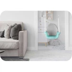 Huśtawka kubełkowa Miś 3w1 Ricokids turkusowa 