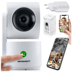 Kamera IP obrotowa 3MP niania elektroniczna Berdsen BD-942 biała