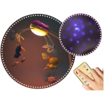 Karuzela do łóżeczka z projektorem RK-813 różowa 