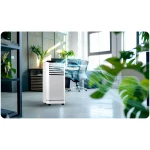  Klimatyzator przenośny osuszacz z uszczelką okienną 9000 BTU Berdsen BD-583