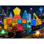 Klocki magnetyczne edukacyjne konstrukcyjne 90 szt RK-780 Ricokids