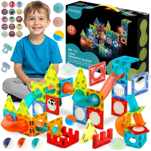 Klocki magnetyczne z podświetleniem RK-763 Ricokids